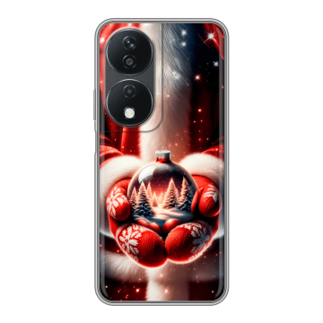 Силиконовый чехол на Honor X7b с принтом Новый год