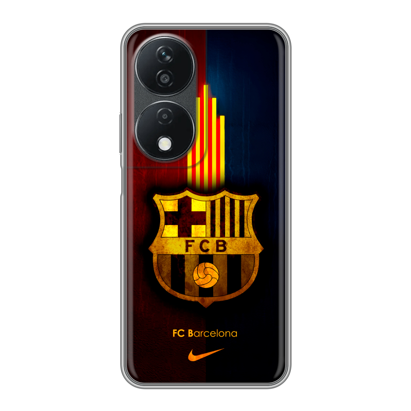 Силиконовый чехол на Honor X7b с принтом Барселона Barcelona Силиконовый чехол на Honor X7b с принтом Барселона Barcelona