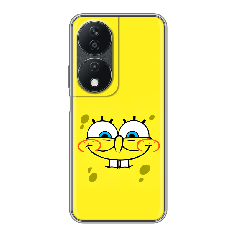 Силиконовый чехол на Honor X7b с принтом спанчбоб спанч боб Силиконовый чехол на Honor X7b с принтом спанчбоб спанч боб