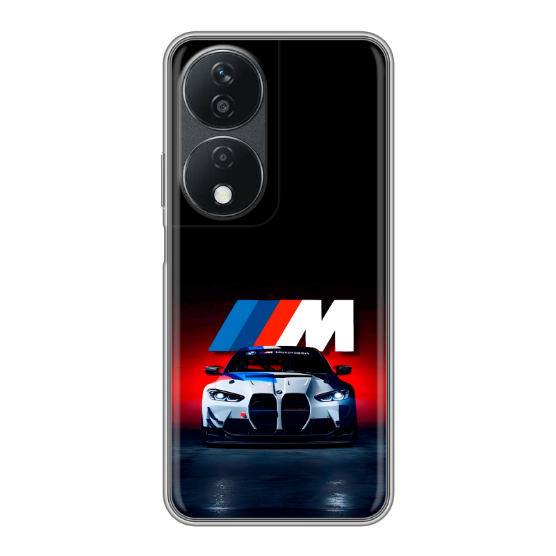 Силиконовый чехол на Honor X7b с принтом БМВ BMW Силиконовый чехол на Honor X7b с принтом БМВ BMW