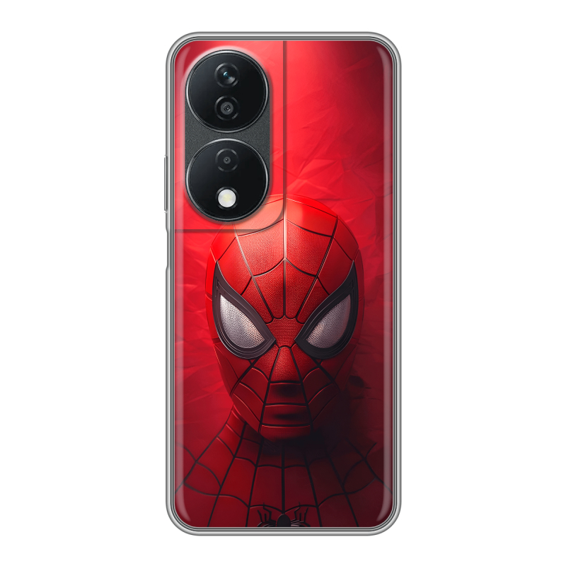 Силиконовый чехол на Honor X7b с принтом Spiderman Человек паук Силиконовый чехол на Honor X7b с принтом Spiderman Человек паук