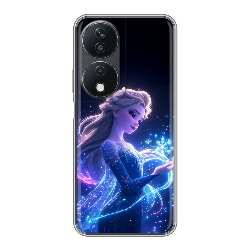 Силиконовый чехол на Honor X7b с принтом Холодное сердце Frozen Силиконовый чехол на Honor X7b с принтом Холодное сердце Frozen