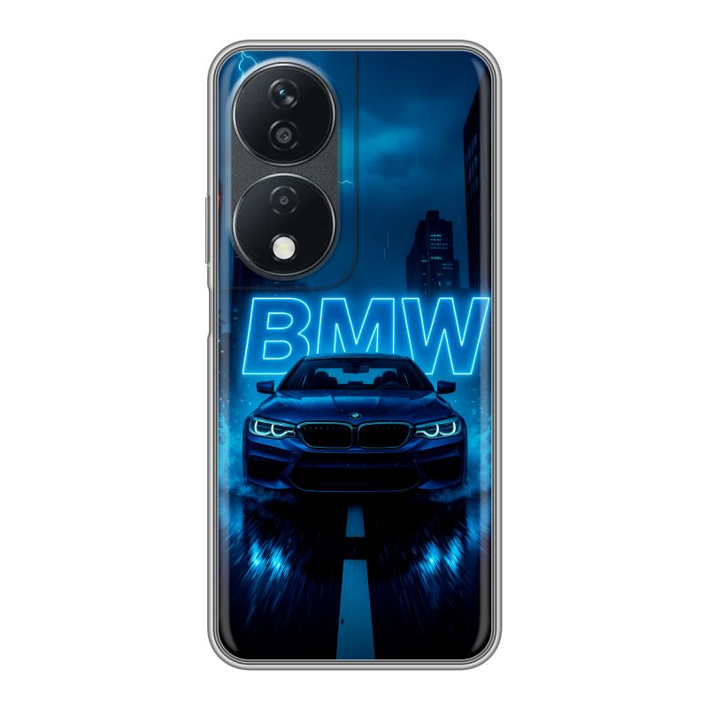 Силиконовый чехол на Honor X7b с принтом BMW БМВ Силиконовый чехол на Honor X7b с принтом BMW БМВ
