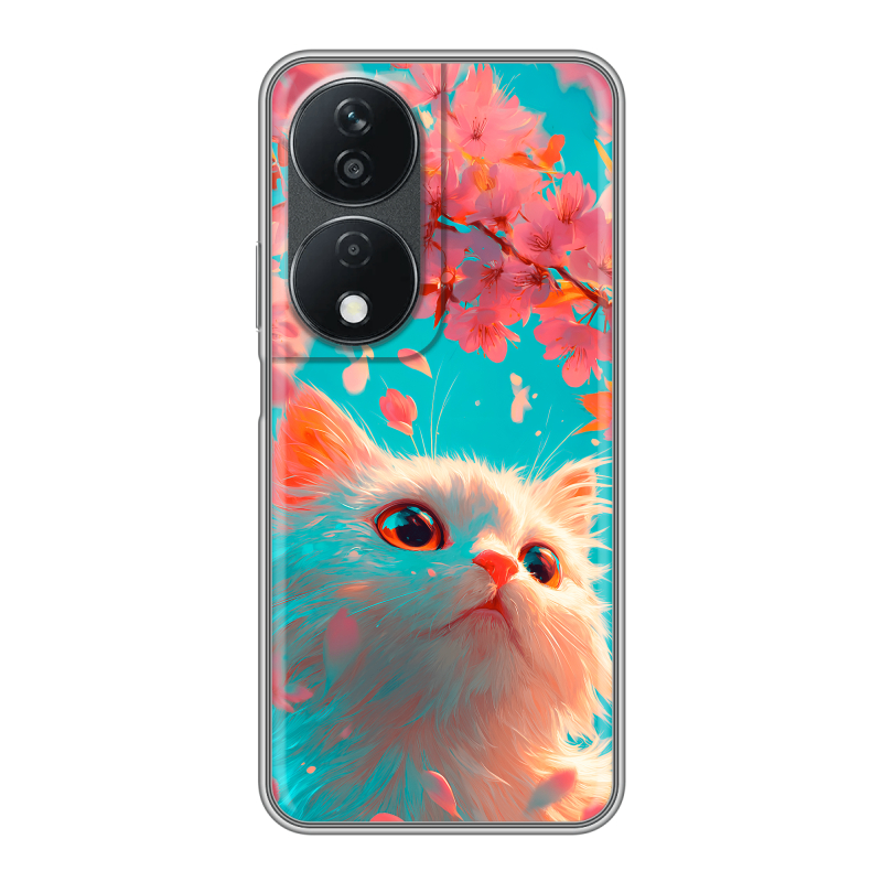Силиконовый чехол на Honor X7b с принтом Красивый кот Силиконовый чехол на Honor X7b с принтом Красивый кот