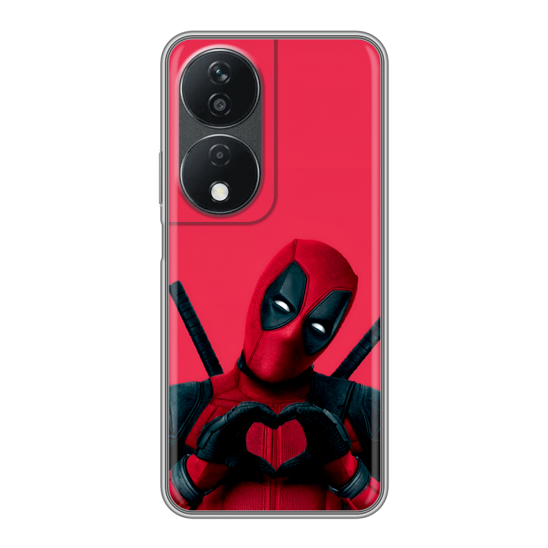 Силиконовый чехол на Honor X7b с принтом Дедпул Deadpool Силиконовый чехол на Honor X7b с принтом Дедпул Deadpool