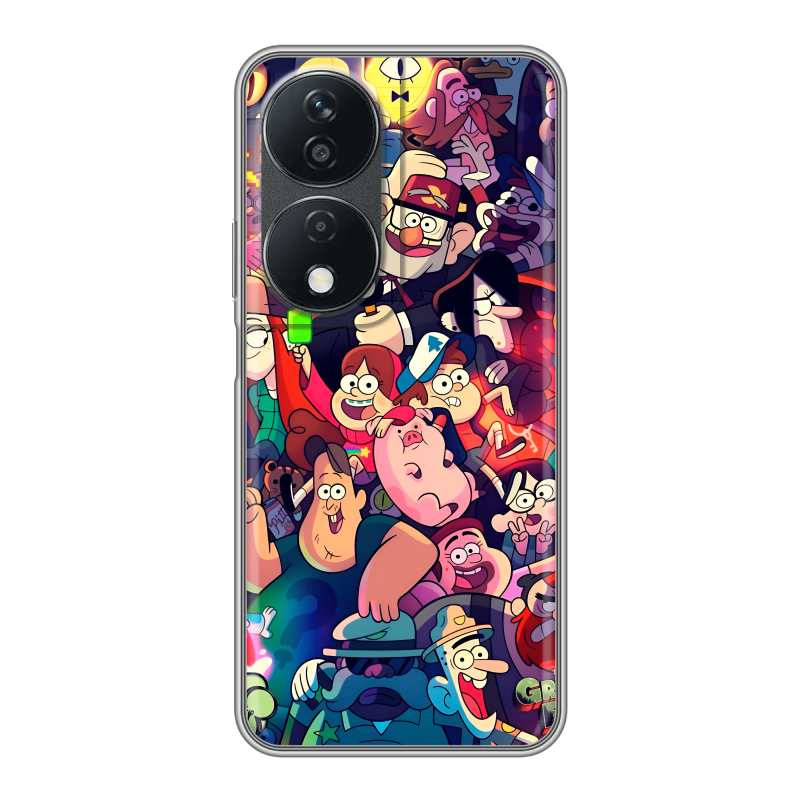 Силиконовый чехол на Honor X7b с принтом Gravity Falls Гравити Фолз Силиконовый чехол на Honor X7b с принтом Gravity Falls Гравити Фолз