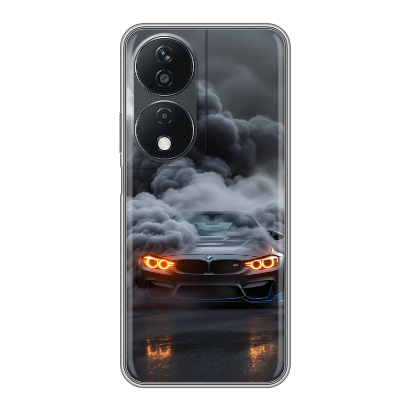 Силиконовый чехол на Honor X7b с принтом BMW БМВ Силиконовый чехол на Honor X7b с принтом BMW БМВ