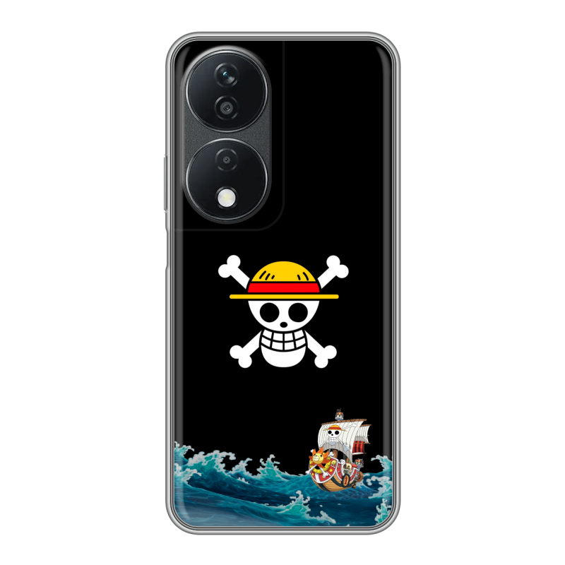 Силиконовый чехол на Honor X7b с принтом One Piece Ван Пис Силиконовый чехол на Honor X7b с принтом One Piece Ван Пис