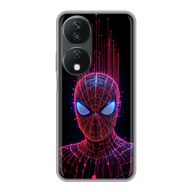 Силиконовый чехол на Honor X7b с принтом Spiderman Человек паук Силиконовый чехол на Honor X7b с принтом Spiderman Человек паук