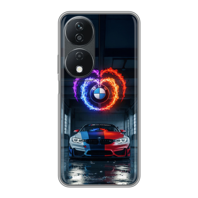 Силиконовый чехол на Honor X7b с принтом BMW БМВ Силиконовый чехол на Honor X7b с принтом BMW БМВ
