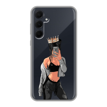 Силиконовый чехол на Samsung Galaxy A35 с принтом Женские принты Силиконовый чехол на Samsung Galaxy A35 с принтом Женские принты