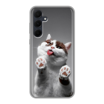 Силиконовый чехол на Samsung Galaxy A35 с принтом Коты Силиконовый чехол на Samsung Galaxy A35 с принтом Коты