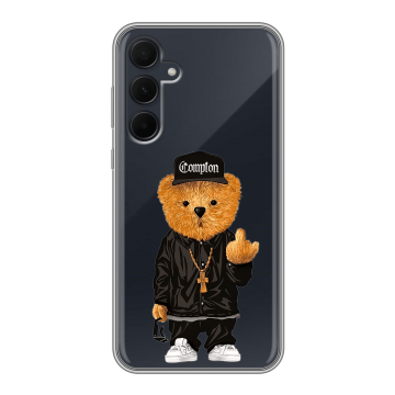 Силиконовый чехол на Samsung Galaxy A35 с принтом Мишка