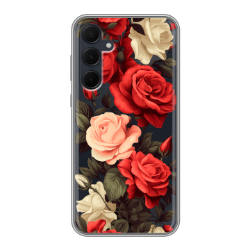 Силиконовый чехол на Samsung Galaxy A35 с принтом Розы