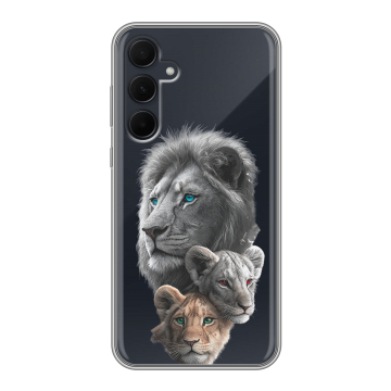 Силиконовый чехол на Samsung Galaxy A35 с принтом Львы Силиконовый чехол на Samsung Galaxy A35 с принтом Львы