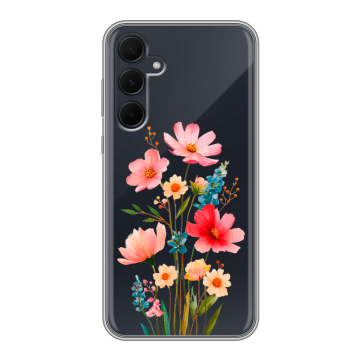 Силиконовый чехол на Samsung Galaxy A35 с принтом Цветы Силиконовый чехол на Samsung Galaxy A35 с принтом Цветы