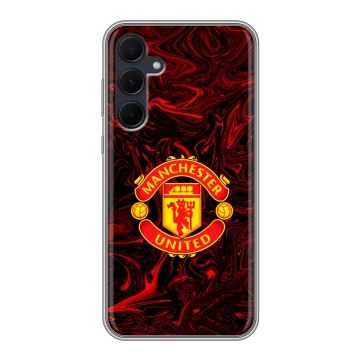 Силиконовый чехол на Samsung Galaxy A35 с принтом Manchester United