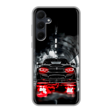 Силиконовый чехол на Samsung Galaxy A35 с принтом BMW БМВ