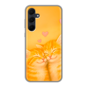 Силиконовый чехол на Samsung Galaxy A35 с принтом Милые котята