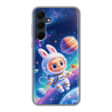 Силиконовый чехол на Samsung Galaxy A35 с принтом Labubu Лабубу