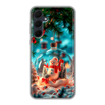 Силиконовый чехол на Samsung Galaxy A35 с принтом Новый год