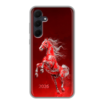 Силиконовый чехол на Samsung Galaxy A35 с принтом Новый год
