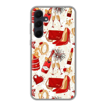 Силиконовый чехол на Samsung Galaxy A35 с принтом Новый год Силиконовый чехол на Samsung Galaxy A35 с принтом Новый год
