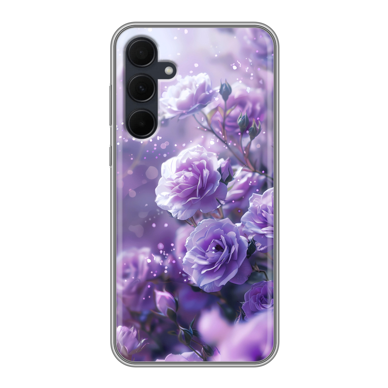 Силиконовый чехол на Samsung Galaxy A35 с принтом Розы цветы Силиконовый чехол на Samsung Galaxy A35 с принтом Розы цветы