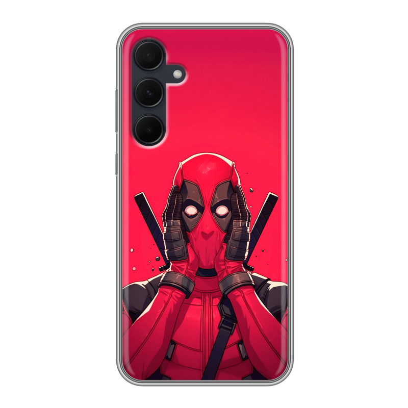 Силиконовый чехол на Samsung Galaxy A35 с принтом Дедпул Deadpool Силиконовый чехол на Samsung Galaxy A35 с принтом Дедпул Deadpool