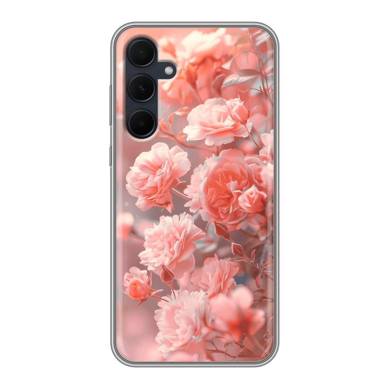 Силиконовый чехол на Samsung Galaxy A35 с принтом Розы цветы Силиконовый чехол на Samsung Galaxy A35 с принтом Розы цветы