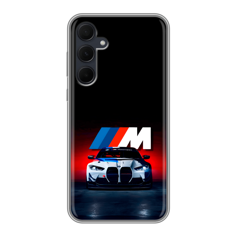 Силиконовый чехол на Samsung Galaxy A35 с принтом БМВ BMW Силиконовый чехол на Samsung Galaxy A35 с принтом БМВ BMW