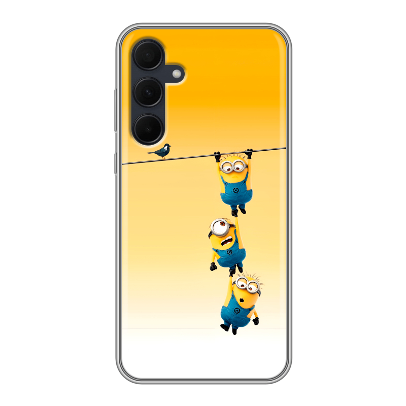 Силиконовый чехол на Samsung Galaxy A35 с принтом Миньоны Силиконовый чехол на Samsung Galaxy A35 с принтом Миньоны