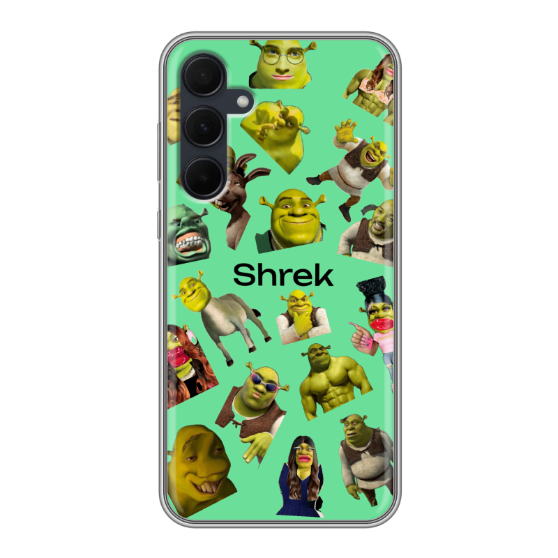 Силиконовый чехол на Samsung Galaxy A35 с принтом Шрек Shrek Силиконовый чехол на Samsung Galaxy A35 с принтом Шрек Shrek