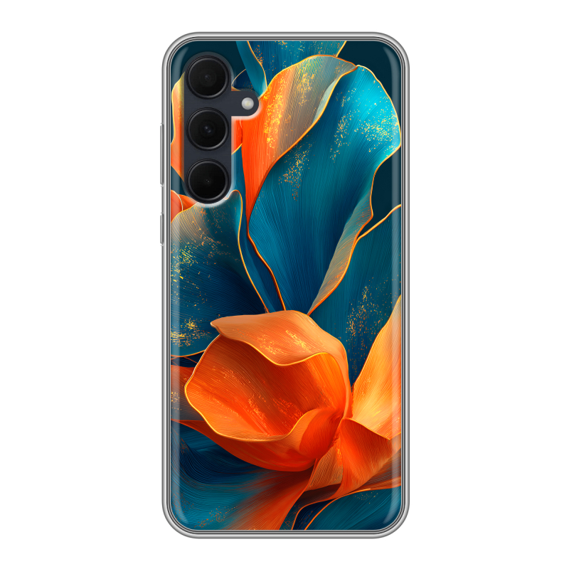 Силиконовый чехол на Samsung Galaxy A35 с принтом Цветы Силиконовый чехол на Samsung Galaxy A35 с принтом Цветы