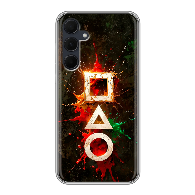 Силиконовый чехол на Samsung Galaxy A35 с принтом Squid Game Игра кальмара Силиконовый чехол на Samsung Galaxy A35 с принтом Squid Game Игра кальмара