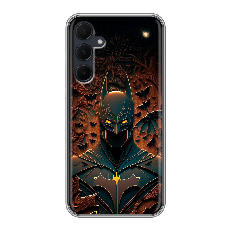 Силиконовый чехол на Samsung Galaxy A35 с принтом Batman Бэтмен Силиконовый чехол на Samsung Galaxy A35 с принтом Batman Бэтмен