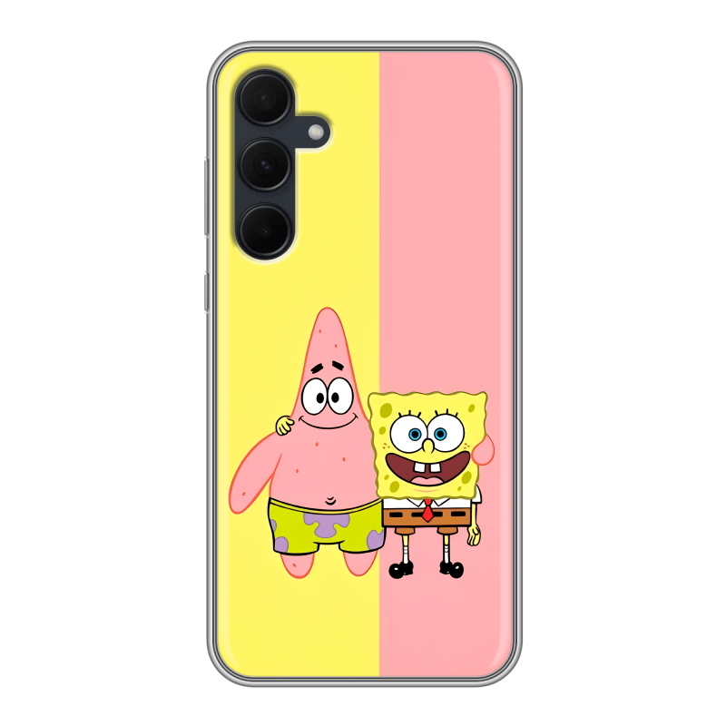 Силиконовый чехол на Samsung Galaxy A35 с принтом Спанч боб Спанчбоб Силиконовый чехол на Samsung Galaxy A35 с принтом Спанч боб Спанчбоб