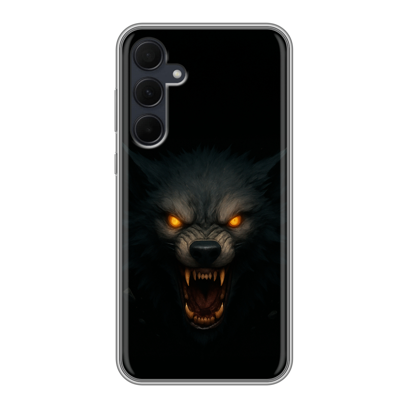 Силиконовый чехол на Samsung Galaxy A35 с принтом Волк Силиконовый чехол на Samsung Galaxy A35 с принтом Волк