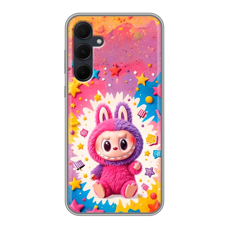 Силиконовый чехол на Samsung Galaxy A35 с принтом Labubu Лабубу Силиконовый чехол на Samsung Galaxy A35 с принтом Labubu Лабубу