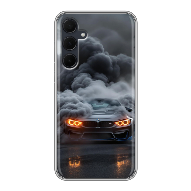 Силиконовый чехол на Samsung Galaxy A35 с принтом BMW БМВ Силиконовый чехол на Samsung Galaxy A35 с принтом BMW БМВ