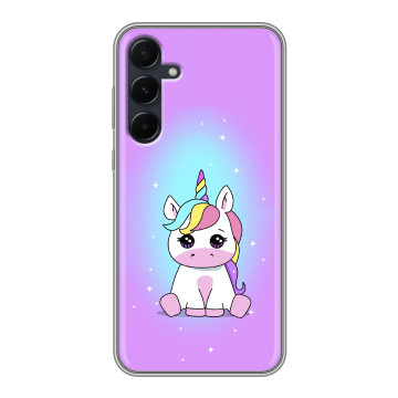Силиконовый чехол на Samsung Galaxy A55 с принтом Единорог Силиконовый чехол на Samsung Galaxy A55 с принтом Единорог