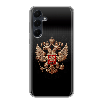Силиконовый чехол на Samsung Galaxy A55 с принтом Герб России Силиконовый чехол на Samsung Galaxy A55 с принтом Герб России