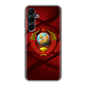 Силиконовый чехол на Samsung Galaxy A55 с принтом Герб СССР Силиконовый чехол на Samsung Galaxy A55 с принтом Герб СССР