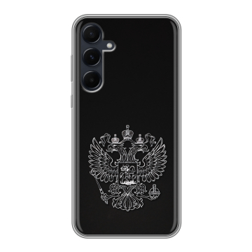 Силиконовый чехол на Samsung Galaxy A55 с принтом Герб России
