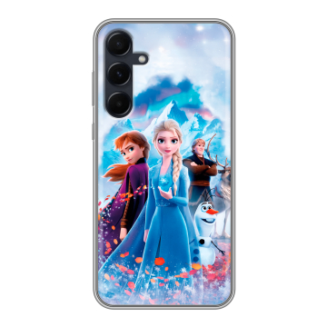 Силиконовый чехол на Samsung Galaxy A55 с принтом Холодное сердце Frozen Силиконовый чехол на Samsung Galaxy A55 с принтом Холодное сердце Frozen