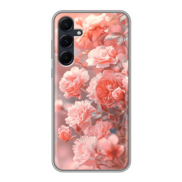 Силиконовый чехол на Samsung Galaxy A55 с принтом Розы цветы Силиконовый чехол на Samsung Galaxy A55 с принтом Розы цветы