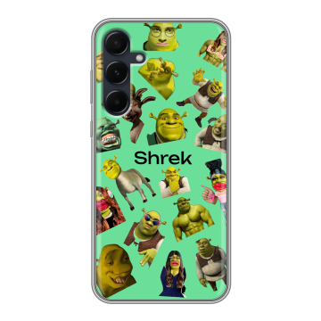 Силиконовый чехол на Samsung Galaxy A55 с принтом Шрек Shrek Силиконовый чехол на Samsung Galaxy A55 с принтом Шрек Shrek