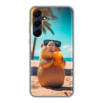 Силиконовый чехол на Samsung Galaxy A55 с принтом Капибара Силиконовый чехол на Samsung Galaxy A55 с принтом Капибара