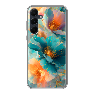 Силиконовый чехол на Samsung Galaxy A55 с принтом Цветы Силиконовый чехол на Samsung Galaxy A55 с принтом Цветы