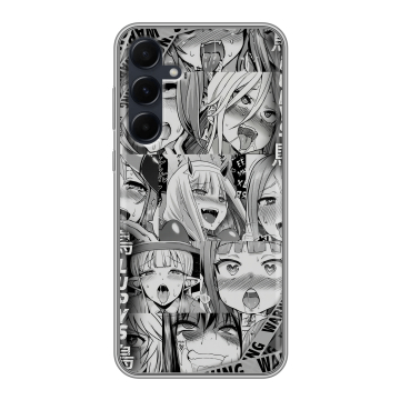 Силиконовый чехол на Samsung Galaxy A55 с принтом Ahegao Ахегао Аниме